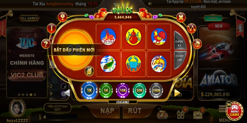 Bí quyết chơi game mini bầu cua VicClub