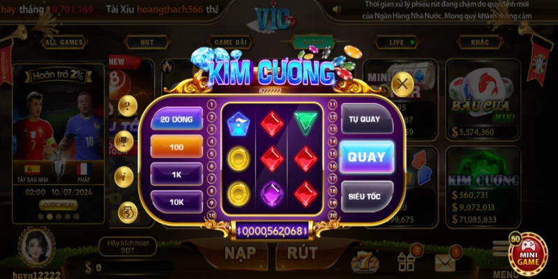 Điểm nổi bật của game kim cương Vicclub 