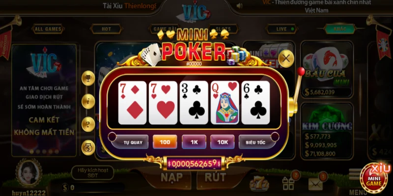 Lợi ích khi trải nghiệm mini game poker mang đến